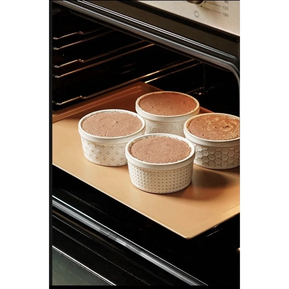 LE TAUCI Ramekins 6 oz, Ramiken for Creme Brulee, Lava 6 Arctic White